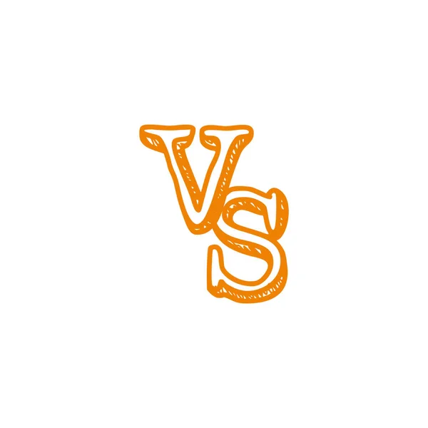 Betű Vintage Szimbólum Ikon Vektor — Stock Vector