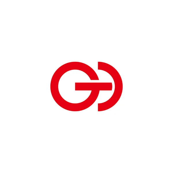 Harf Güç Düğmesi Logo Vektörü — Stok Vektör