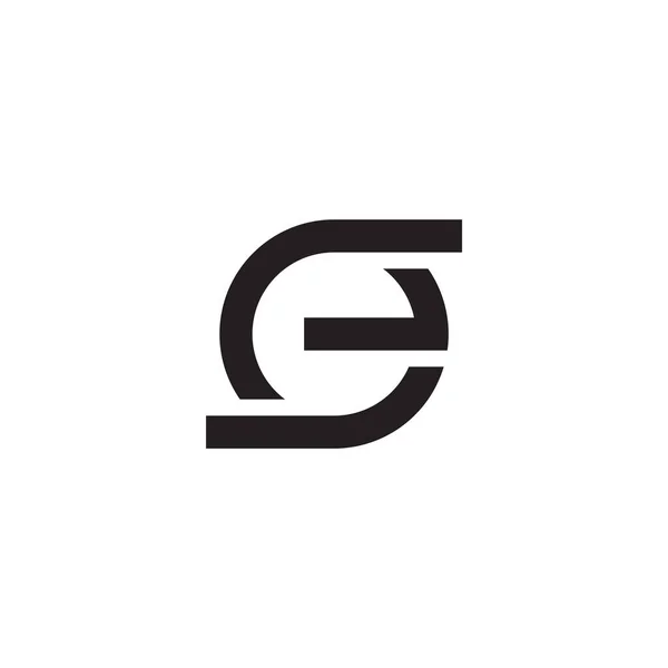 Huruf Rotasi Vektor Logo Geometris - Stok Vektor