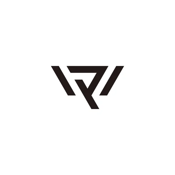 Letter Streep Geometrische Lijn Logo Vector — Stockvector