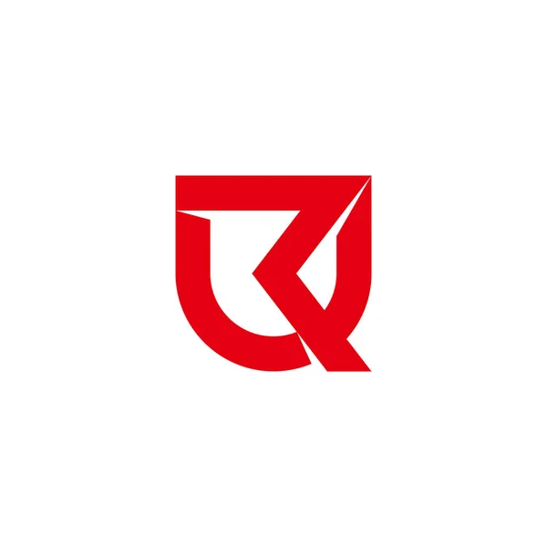 Bokstav Emblem Kopplat Enkel Logotyp Vektor — Stock vektor