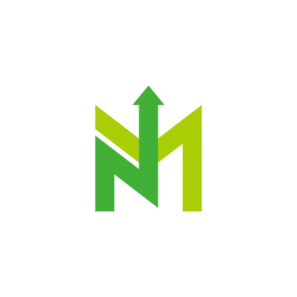 Harf Yukarı Finans Logo Vektörü — Stok Vektör