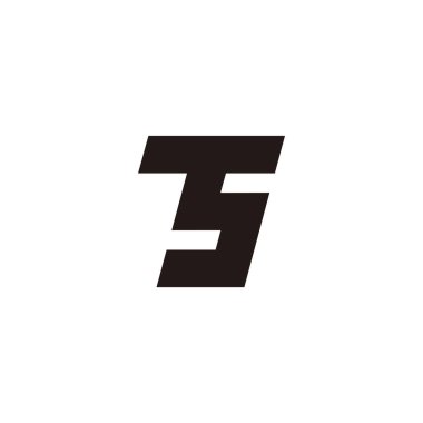 harf basit bağlantı geometrik çizgi logo vektörünü belirler 