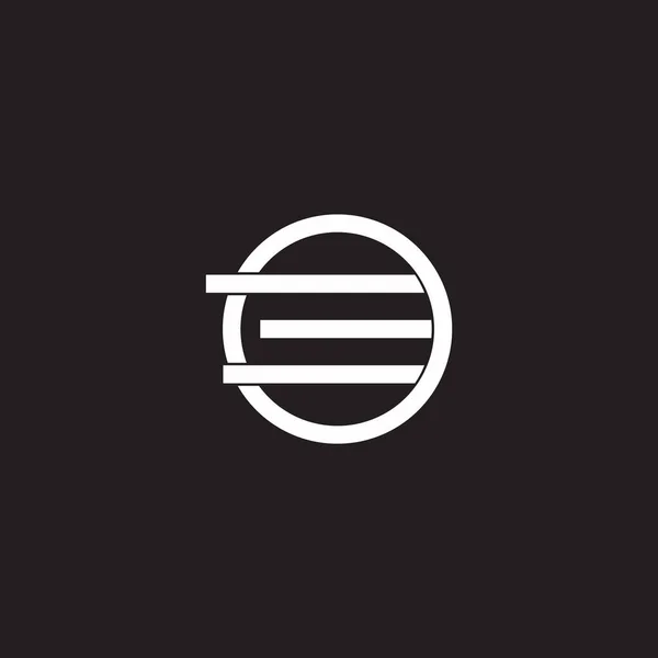 Letter Beweging Snelle Cirkel Logo Vector — Stockvector