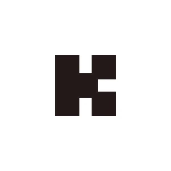 Lettre Carrés Géométrique Logo Vecteur — Image vectorielle