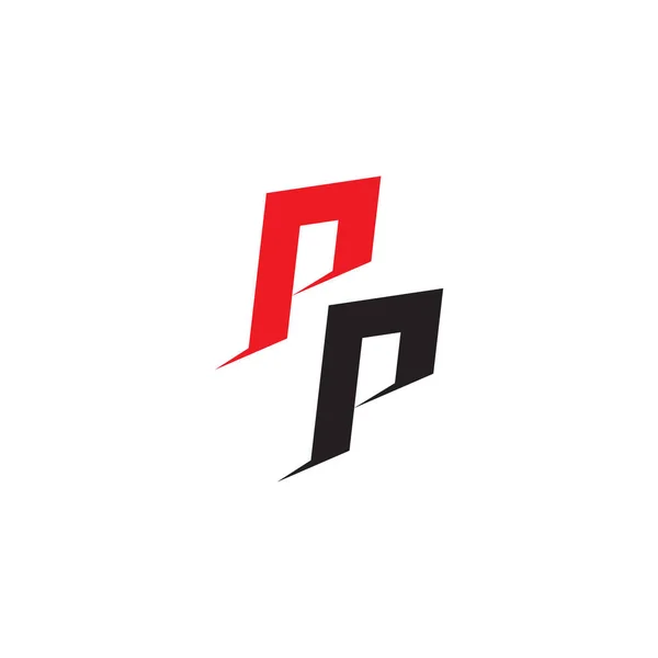 Litera Kolorowy Geometryczny Plaster Logo Wektor — Wektor stockowy