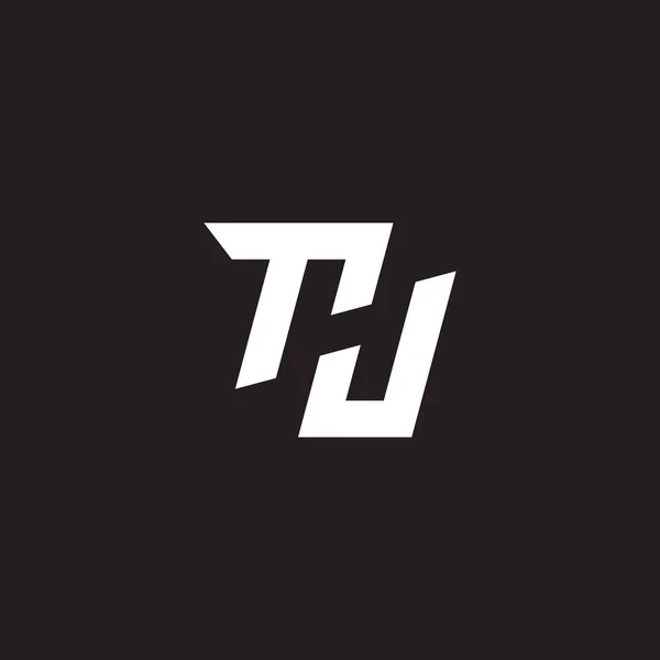 Letra Thj Vetor Logotipo Geométrico Simples —  Vetores de Stock