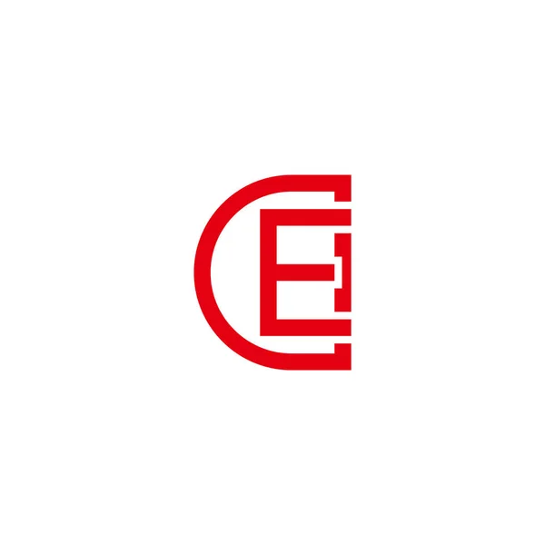Litera Powiązana Wektorem Logo Geometrycznego — Wektor stockowy