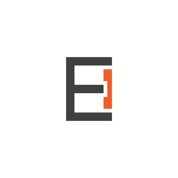 Lettre Coloré Forme Téléphone Simple Logo Vecteur — Image vectorielle