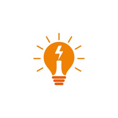 Parlak mum ampulü gök gürültüsü şekil vektörü 