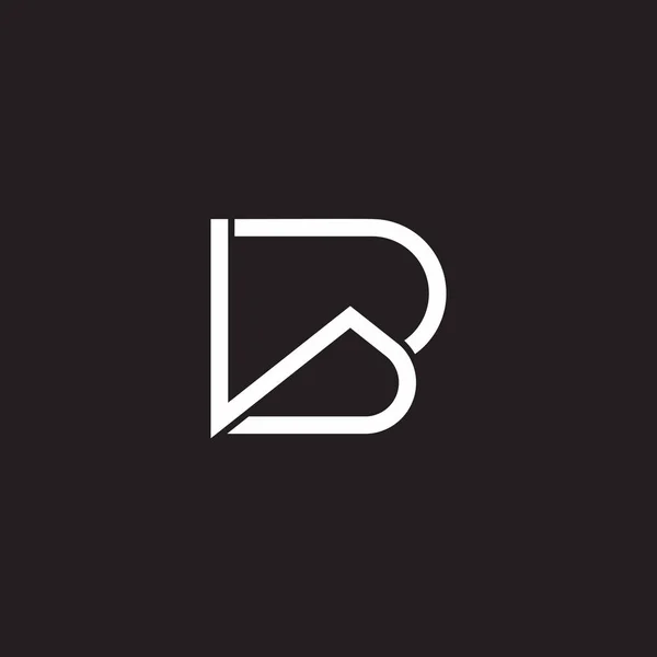 Lettre Toit Abstrait Maison Logo Simple Vecteur — Image vectorielle
