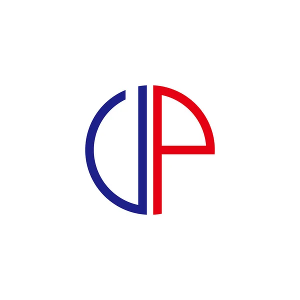 Letra Vetor Logotipo Círculo Colorido —  Vetores de Stock