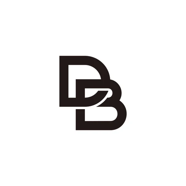 Harf Bağlantılı Monogram Logo Vektörü — Stok Vektör