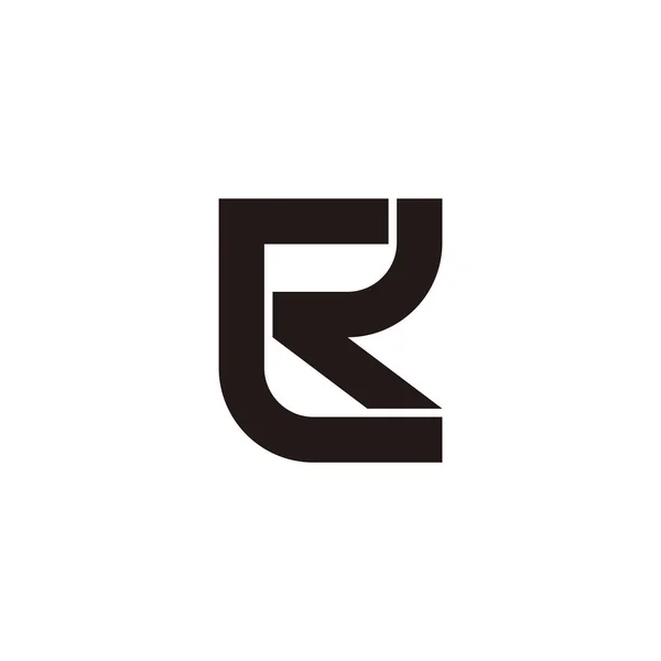 Letra Monograma Simples Logotipo Vetor — Vetor de Stock