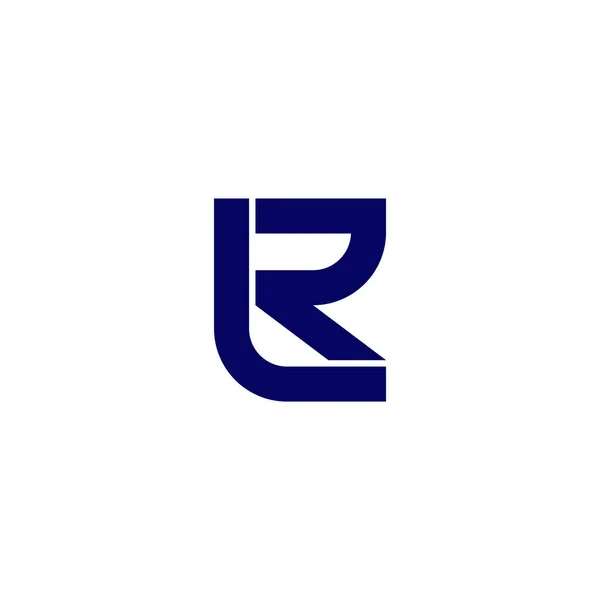 Harf Basit Geometrik Çizgi Logo Vektörü — Stok Vektör