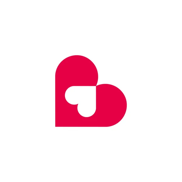 Letra Bebé Amor Símbolo Logo Logo Vector — Vector de stock
