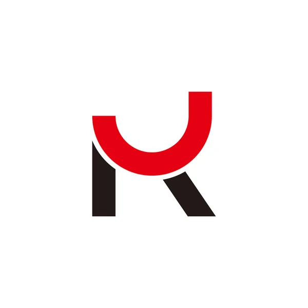 Harfi Renkli Geometrik Logo Vektörü — Stok Vektör