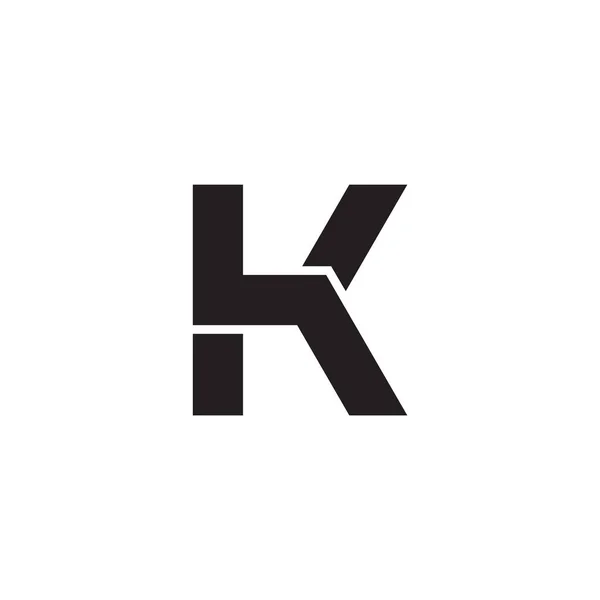 Lettre Simple Géométrique Lié Logo Vecteur — Image vectorielle