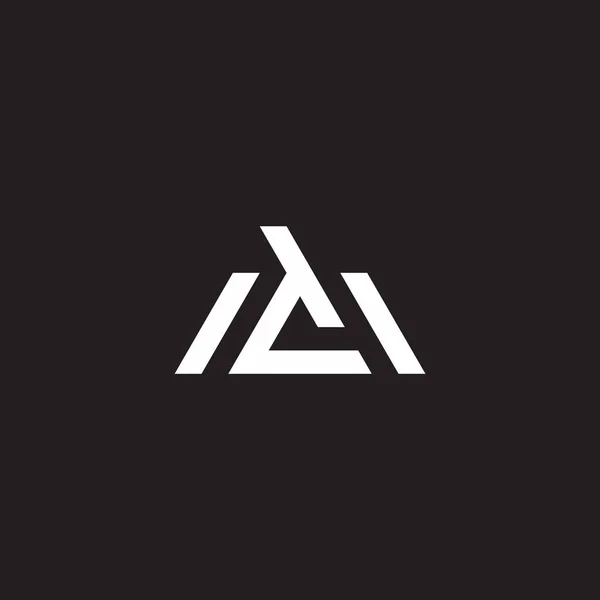Rayures Triangle Logo Vecteur — Image vectorielle