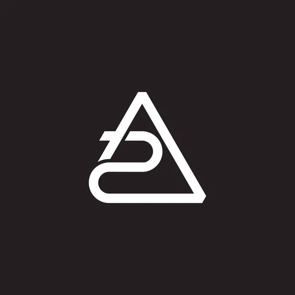 Lettre Simple Ligne Géométrique Logo Vecteur — Image vectorielle