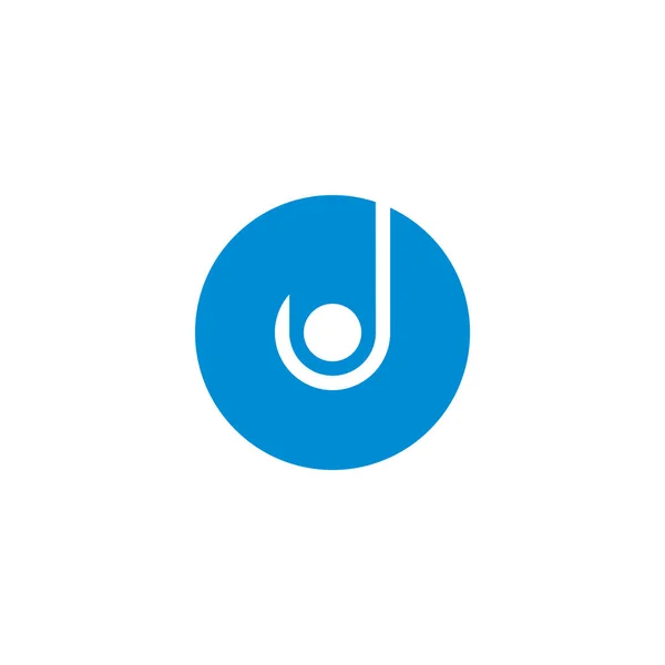 Harfi Kanca Açısı Balıkçılık Sembolü Logo Vektörü — Stok Vektör