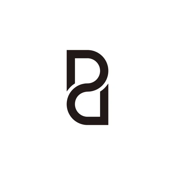 Letra Infinito Vector Logotipo Liso — Archivo Imágenes Vectoriales