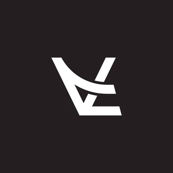 Lettre Flèche Simple Géométrique Ligne Logo Vecteur — Image vectorielle