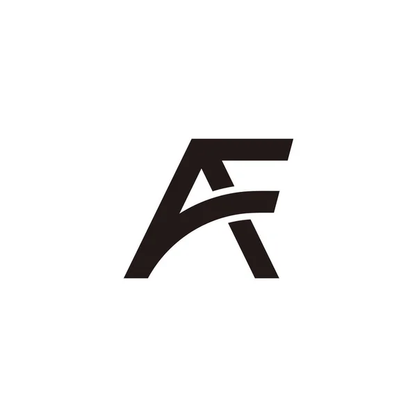 Lettre Flèche Simple Géométrique Ligne Logo Vecteur — Image vectorielle