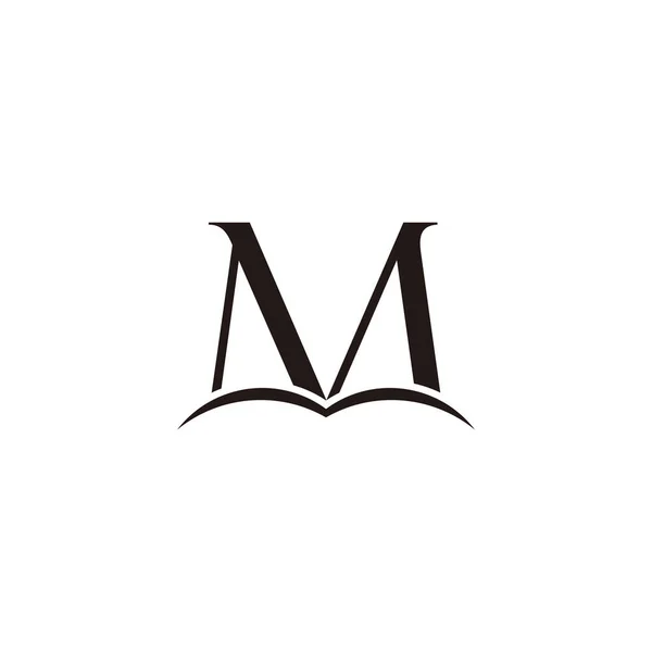 Lettre Livre Simple Élégant Éducation Logo Vecteur — Image vectorielle