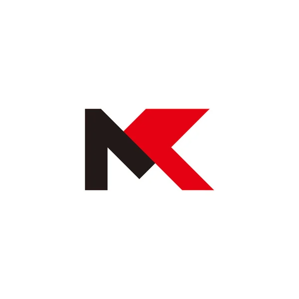 Lettre Flèche Géométrique Coloré Logo Vecteur — Image vectorielle