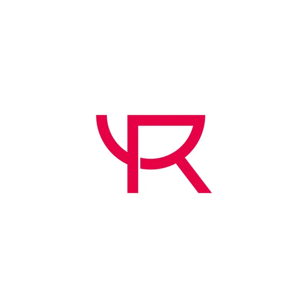 Letra Tigela Símbolo Vetor Logotipo Simples — Vetor de Stock