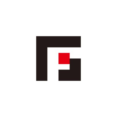 G harfi kutu logo vektörü 