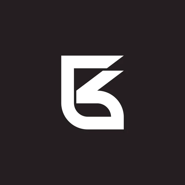 Lettre Lien Monogramme Logo Vecteur — Image vectorielle