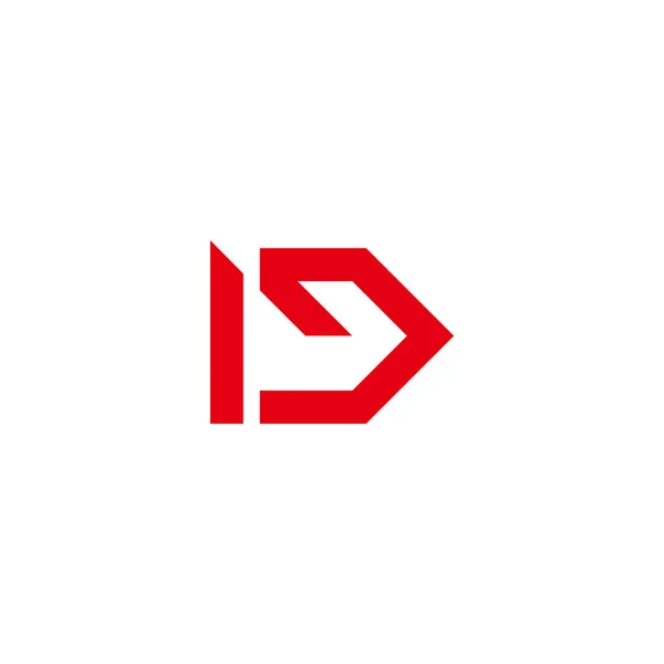 Letter Pijl Eenvoudige Geometrische Logo Vector — Stockvector