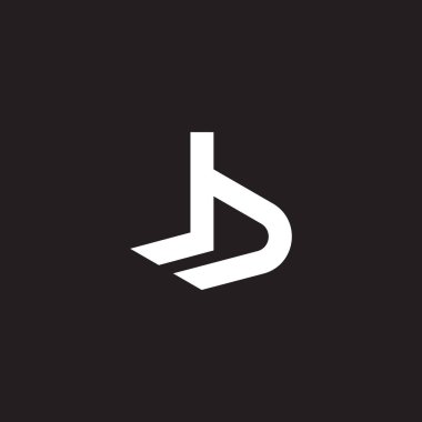 B harfi gölge logo vektörü 