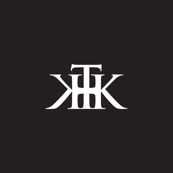 Επιστολή Thk Απλό Συνδεδεμένο Διάνυσμα Λογότυπο Γραμματοσειράς Διανυσματικά Γραφικά