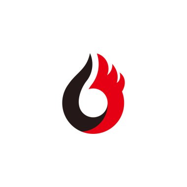 harf b siyah alev basit geometrik logo vektörü 