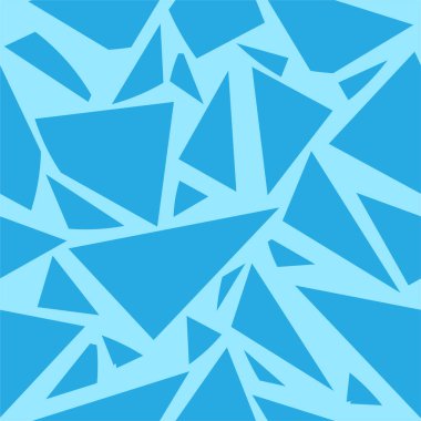 Parçalanmış cam düz mavi, pürüzsüz desen vektörü 