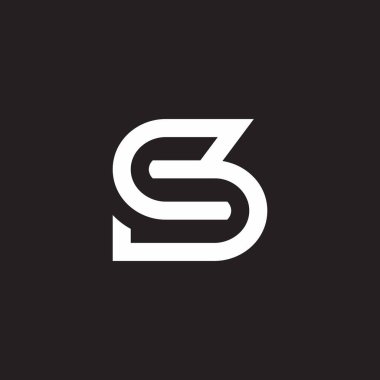 harf c bağlı döngü hattı logo vektörü 