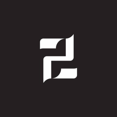 2 numaralı basit geometrik kağıt tasarım logosu 