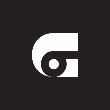 soyut harf cb siluet logo vektörü 