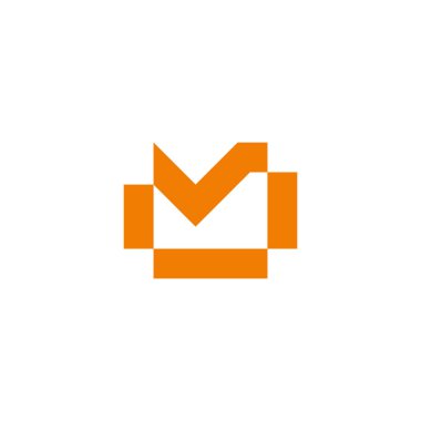 Kutu paket simgesi logo vektörünü işaretle