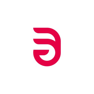 harf b eğrileri hareket çalıştırma logo vektörü 