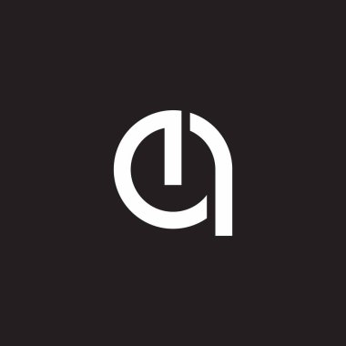 harf eq basit soyut lgoo vektörü 