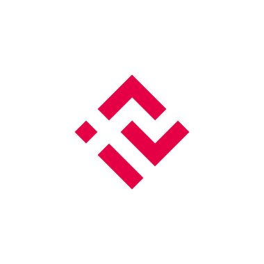 Li harfi kare logo vektöründen yukarı ok 