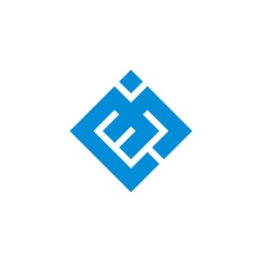 Bana negatif boşluk kare çizgi logo vektörünü yaz 