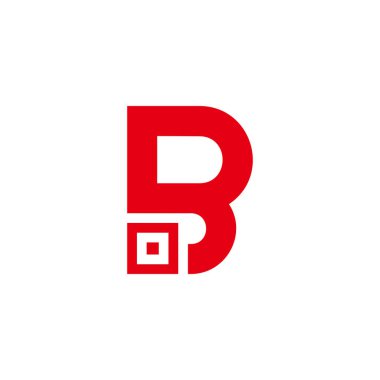harf br kırmızı hedef logo vektörü 