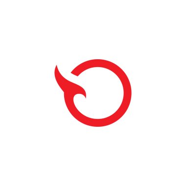 yuvarlak şahin başlı basit siluet logo vektörü 