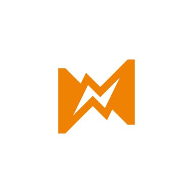 Şimşek şimşeği pil sembolü vektörü 