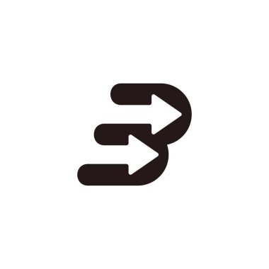 p harfi hızlı ok çalıştırma logo vektörü 